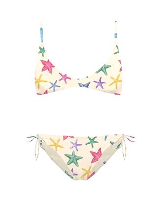 Bikini Paloma in nylon elasticizzato beige SAINT BARTH KIDS | PALO00200578L